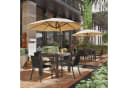 Furnicopia Gartenstuhl Set 2 St. Aluminium Grau/Schwarz Stapelbar Bild 3