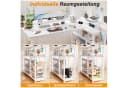 HOMALL Gamingtisch L-förmig mit Steckdosen und USB-Anschlüssen Bild 4