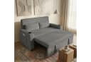 GUNJI 2-Sitzer Schlafsofa Grau Cord mit Schlaffunktion Bild 1
