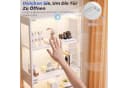 HOMALL Glasvitrine mit RGB-LED-Beleuchtung Standvitrine Schwarz Bild 5