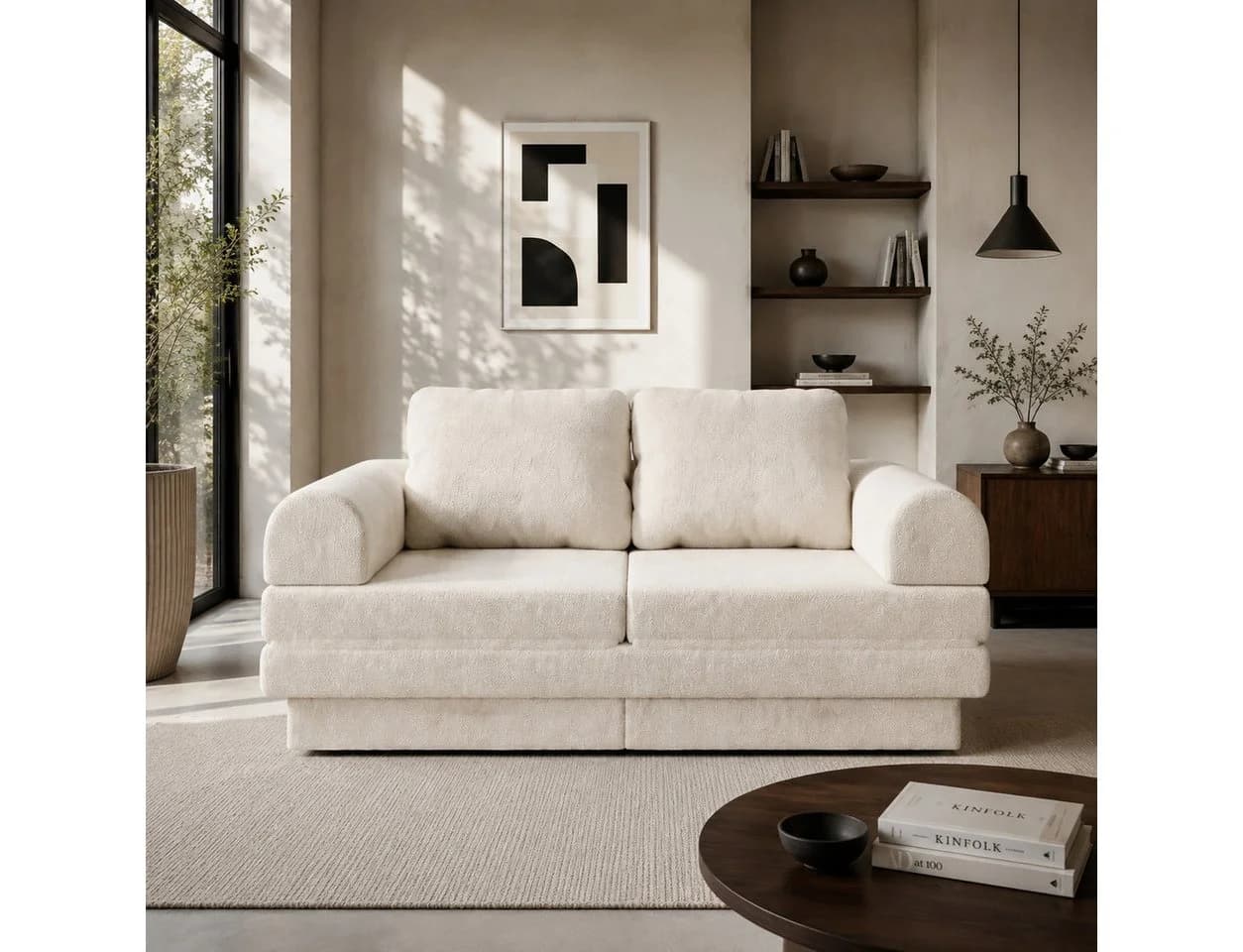 GUNJI Schlafsofa 2-in-1 Chenille mit Schlaffunktion