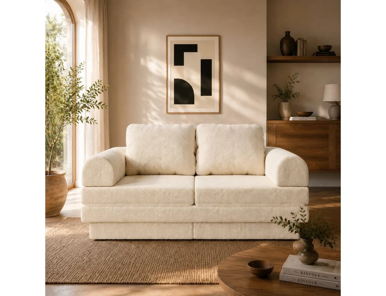 GUNJI Schlafsofa 2-in-1 Chenille mit Schlaffunktion - Bild 2