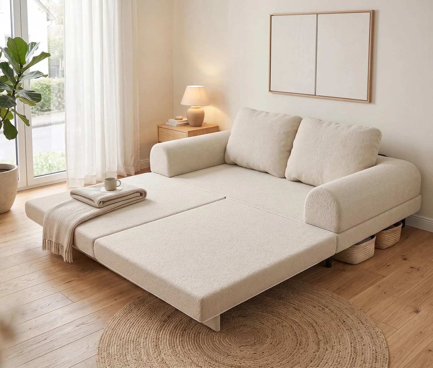 GUNJI Schlafsofa 2-in-1 Chenille mit Schlaffunktion - Bild 4