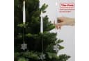kisidus LED-Kerze LED Weihnachtsbaum Kerzen mit Kunststoff-Schneeflockendekor 12pcs Bild 1
