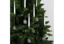 kisidus LED-Kerze LED Weihnachtsbaum Kerzen mit Kunststoff-Schneeflockendekor 12pcs Bild 2