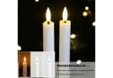 kisidus LED-Kerze LED Stabkerzen mit Fernbedienung 6pcs Flammenlose Tafelkerzen mit Timerfunktion Stabkerzen Weiß für Weihnachten Heimdekoration Bild 3