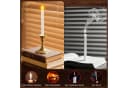kisidus LED-Kerze LED Stabkerzen mit Fernbedienung 6pcs Flammenlose Tafelkerzen mit Timerfunktion Stabkerzen Weiß für Weihnachten Heimdekoration Bild 5