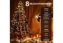 OZAVO LED-Lichterkette mit Weihnachtsmann, 3m, 228 LEDs, Timer, Wasserdicht Bild 3
