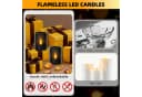 kisidus LED-Kerze Flammenlose LED Kerzen 2er Set mit Staubschutzdeckel Bild 5