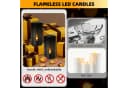 kisidus LED-Kerze Flammenlose LED Kerzen 2er Set mit Staubschutzdeckel Batteriebetriebene Dekorative Kerzen für Zimmer, Partys und Weihnachtsdekoration Bild 5