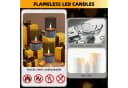 kisidus LED-Kerze Flammenlose LED Kerzen 3D-Docht 3er Set Ø 7.5cm x 12.5cm Bild 5