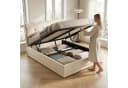 PXloue Polsterbett LED Doppelbett mit Stauraum und Lattenrost Bild 3