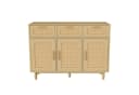 Furnishings Home Sideboard Rattan-Optik Beige Bild 4