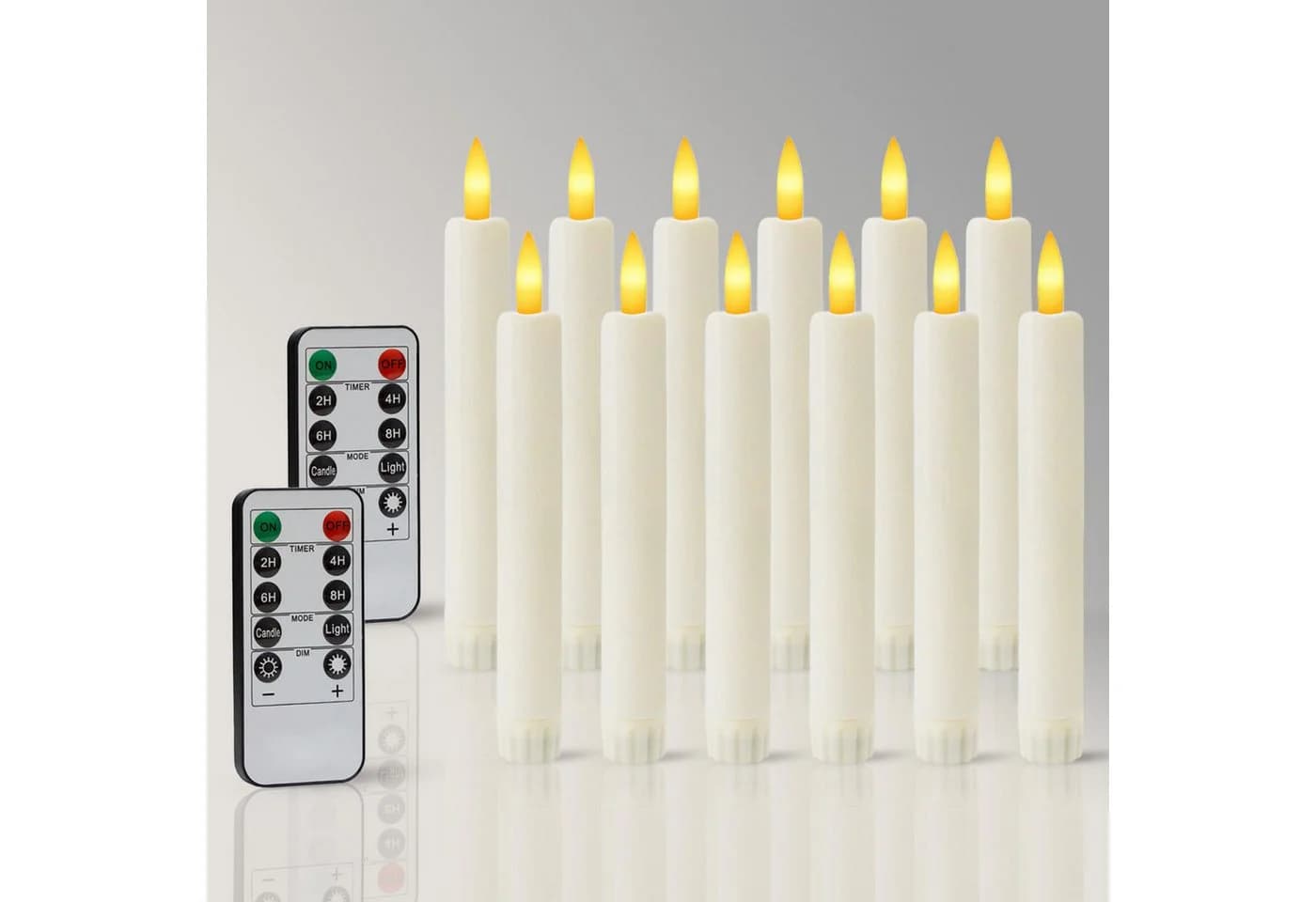 kisidus LED-Stabkerzen 24-tlg. mit Fernbedienung & Timer - Bild 2