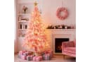SunJas Künstlicher Weihnachtsbaum Grün/Rosa/Weiß mit Ständer Bild 3