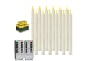 kisidus LED-Kerze LED Stabkerzen mit Timerfunktion 12 Stück Flackernde Flamme LED Kerzen mit Fernbedienung für Hochzeiten, Partys, Festivals Bild 2
