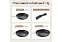 SunJas Pfannenset 3-tlg. Aluminium mit abnehmbarem Griff Bild 4