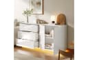 PXloue Sideboard Hochglanz Kommode LED-Ambientebeleuchtung 160 cm Bild 1