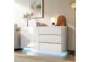 PXloue Sideboard Hochglanz Kommode LED-Ambientebeleuchtung 160 cm Bild 2