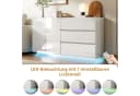 PXloue Sideboard Hochglanz Kommode LED-Ambientebeleuchtung 160 cm Bild 4
