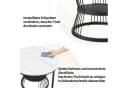 Furnishings Home Couchtisch 2er-Set Runde Beistelltische Holz Metall Bild 5