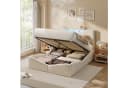 Gdood Polsterbett mit LED und Stauraum Samt 140x200 Bild 2