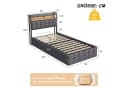 Gdood LED Polsterbett 90x200 cm Mit Stauraum Bild 3