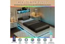 Gdood LED Polsterbett Stauraumbett 90x200 cm Samt Bild 5