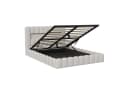 PXloue LED Polsterbett Doppelbett Jugendbett Bettkasten USB-Anschluss 140x200 cm Bild 5