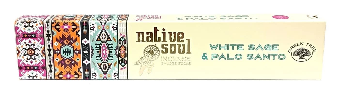 Green Tree Native Soul Incense White Sage & Palo Santo 15gr
