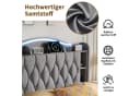 Gdood Stauraumbett Polsterbett Grau mit LED-Beleuchtung Bild 5