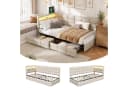 Furnishings Home Polsterbett LED Beige mit Stauraum Bild 2