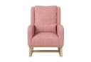 Gdood Schaukelstuhl Beige/Grau Berbervlies Buchenholz Bild 1