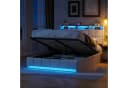 Gdood Polsterbett 160x200 cm mit LED, Stauraum & USB Bild 2