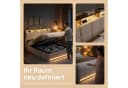 Gdood Polsterbett 160x200 cm mit LED, Stauraum & USB Bild 3