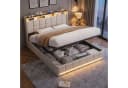 Gdood Polsterbett 160x200 cm mit LED, Stauraum & USB Bild 5