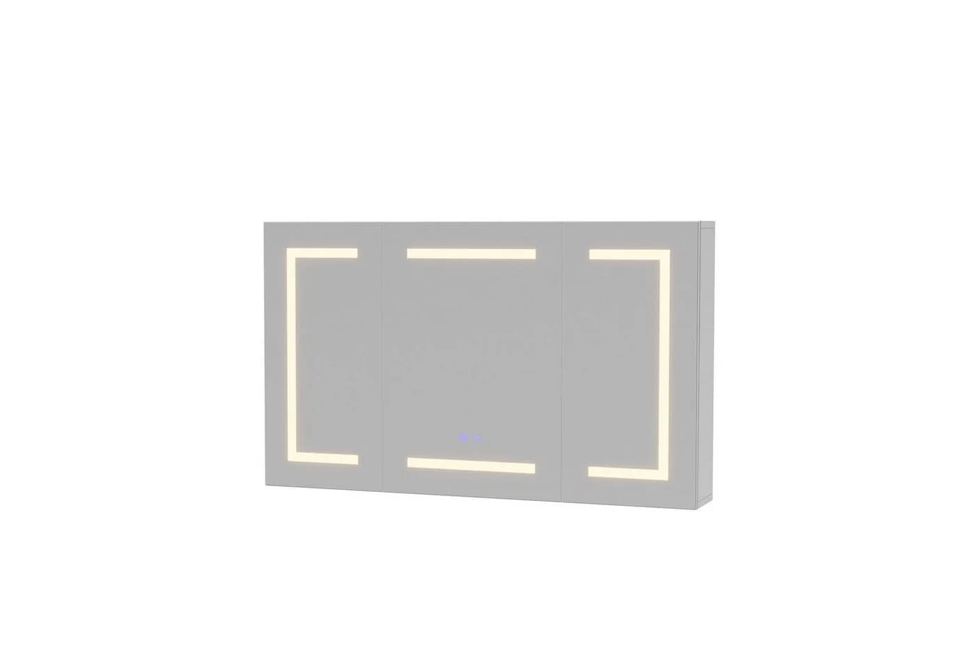Furnishings Home Badezimmerspiegelschrank mit LED-Beleuchtung und Touchschalter - Bild 4