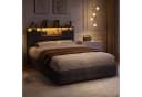 Furnishings Home LED Polsterbett Grau mit Stauraum Bild 2