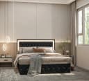 Simurq Polsterbett 160x200 cm mit LED und Bettkasten Bild 3