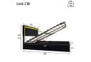 Simurq Polsterbett 160x200 cm mit LED und Bettkasten Bild 5
