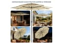 Huracan Rechteck-Sonnenschirm 300x300 cm Braun Neig- & Knickbar Bild 5