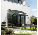 Huracan Gelenkarmmarkise Manuell Dunkelgrau UV50+ Schutz Bild 3