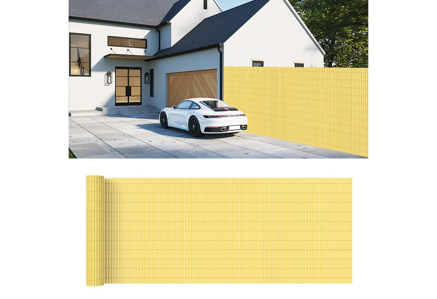 Ferghana PVC Sichtschutzmatte Blickdicht UV-beständig Kürzbar - Bild 2