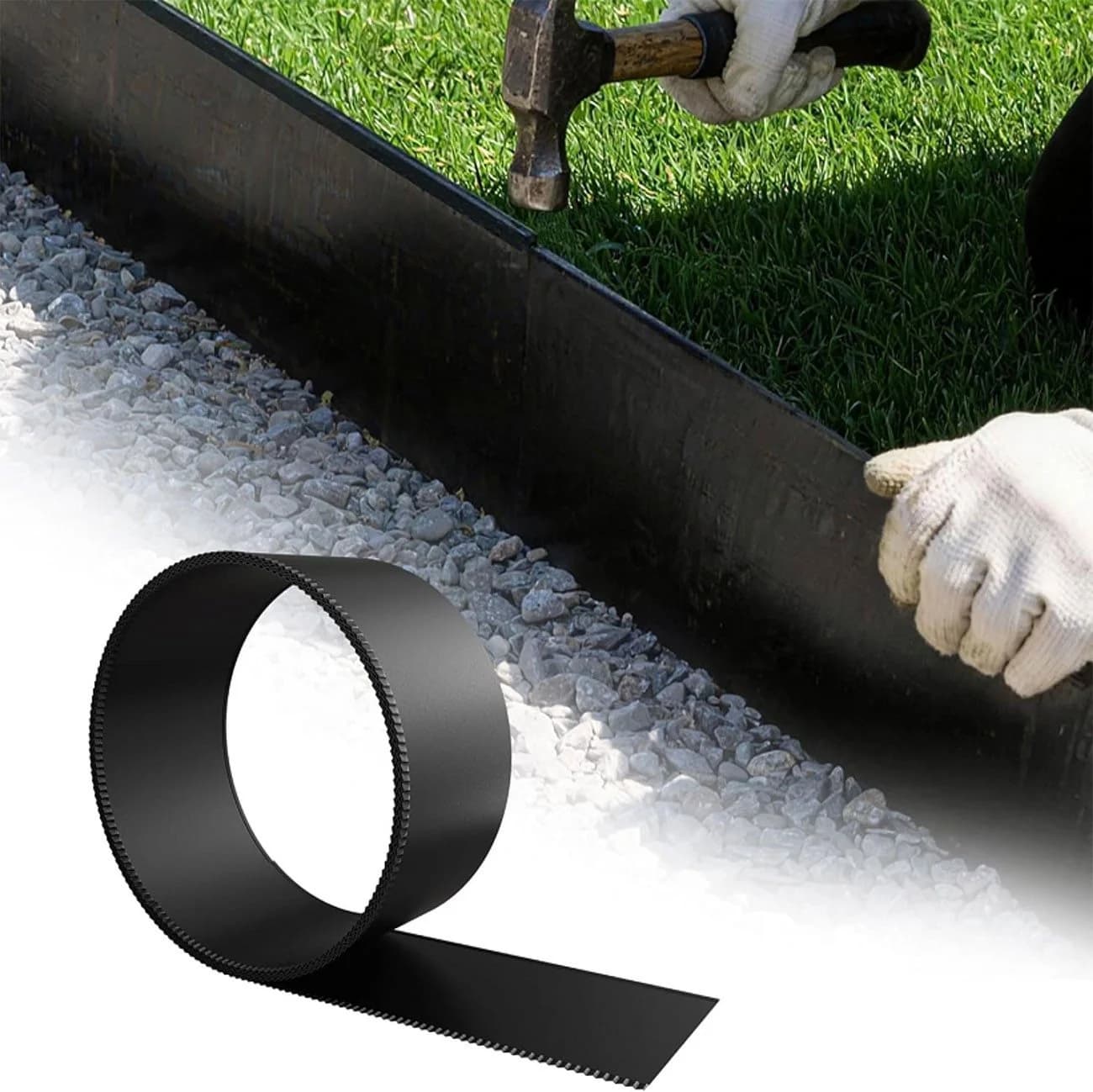 Ferghana Rasenkante Metall Verzinkt Flexible Beetumrandung Garten - Bild 2