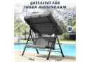 Huracan Hollywoodschaukel 3-Sitzer mit Sonnendach Anthrazit Bild 1