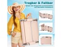 Ferghana Gartenliege mit Sonnendach & Seitentasche Beige Bild 5