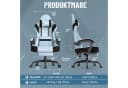 Huracan Gaming-Stuhl Blau Ergonomisch mit Fußstütze & Massage Bild 1