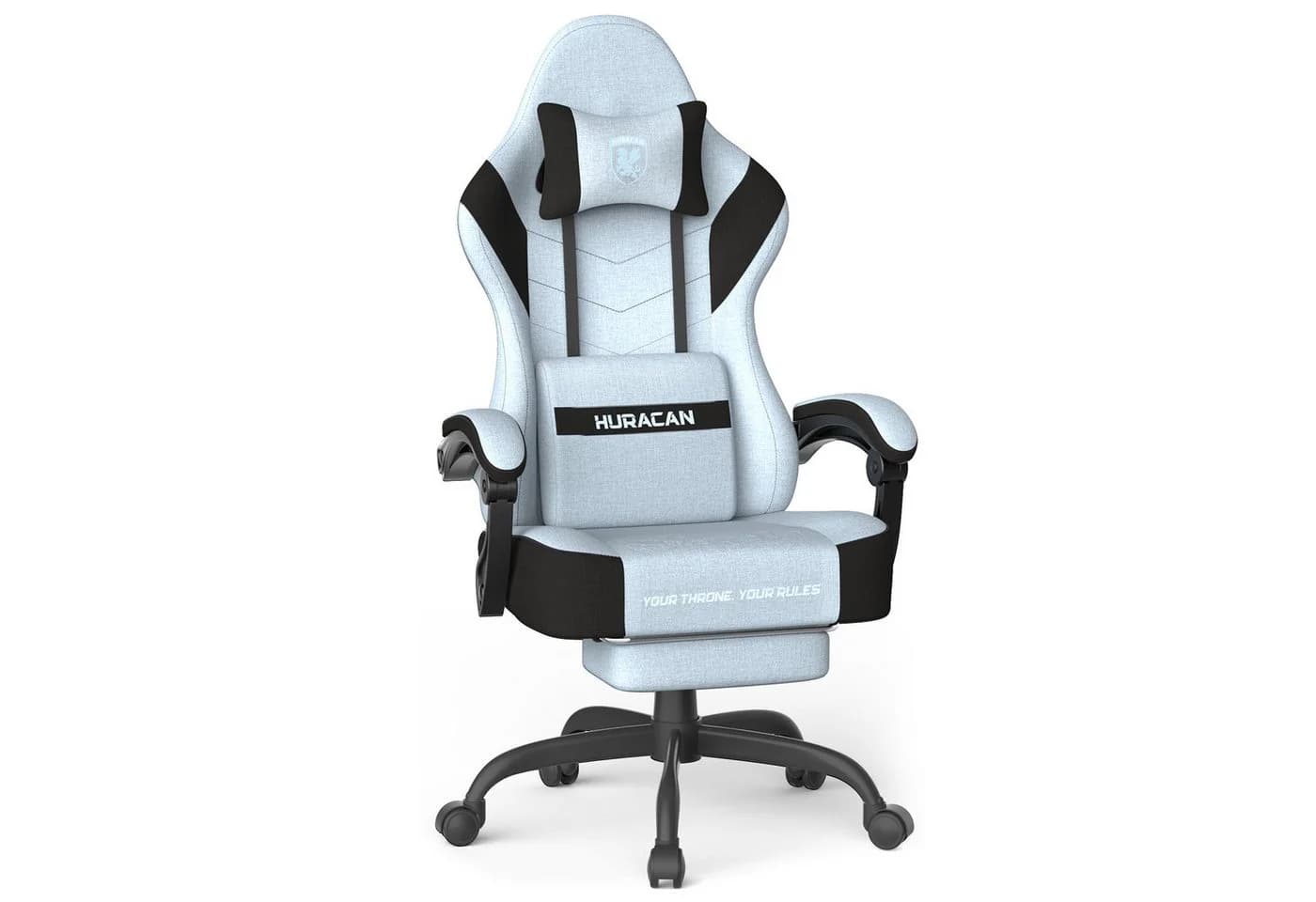 Huracan Gaming-Stuhl Blau Ergonomisch mit Fußstütze & Massage - Bild 2