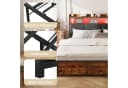 Simurq Polsterbett 180x200 Schwarz mit 4 Schubladen & LED Bild 5