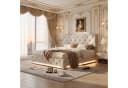 Simurq Polsterbett Beige mit LED und Bettkasten Bild 2